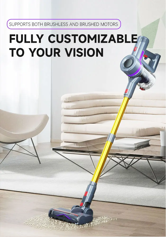 مكنسة كهربائية تستقيم بقدرة 500 وات، شفط قوي للمنزل، تصميم بدون كيس مع فلتر HEPA، مناورة سهلة لتنظيف السجاد والأرضيات الصلبة