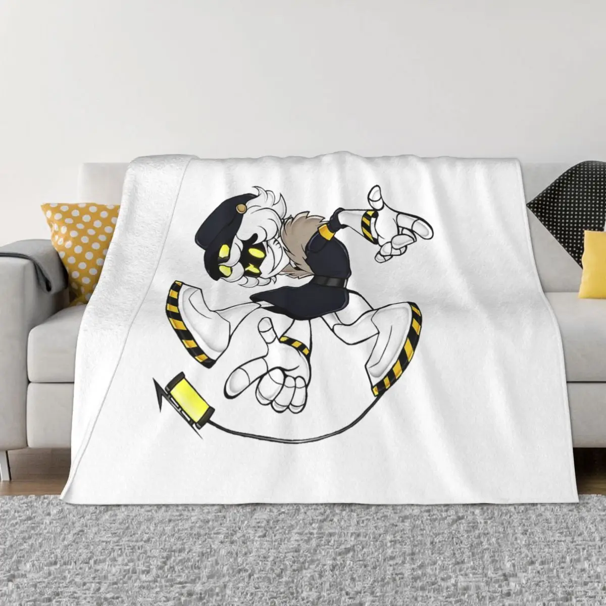 Murder Drones N Fleece Throw Blankets Anime Blankets for Sofa Office Super Warm Bedroom Quilt