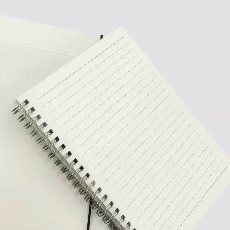 A4/A5/A6/B5 Notizbuch mit PP-Einband und Raster, inklusive Ordner und Notizbuch. Quadratischer Innenkern. Minimalistisches Design. Tragbar. Wasserdicht. – Detail 7