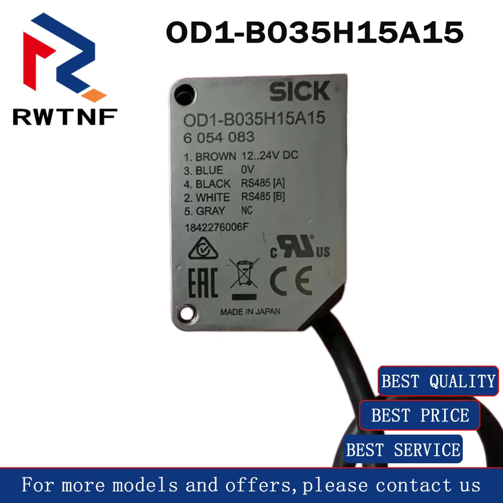 Brand New Genuine OD1-B035H15A15 SICK Laser displacement sensor, Part No. 6054083,100% original warehouse stock