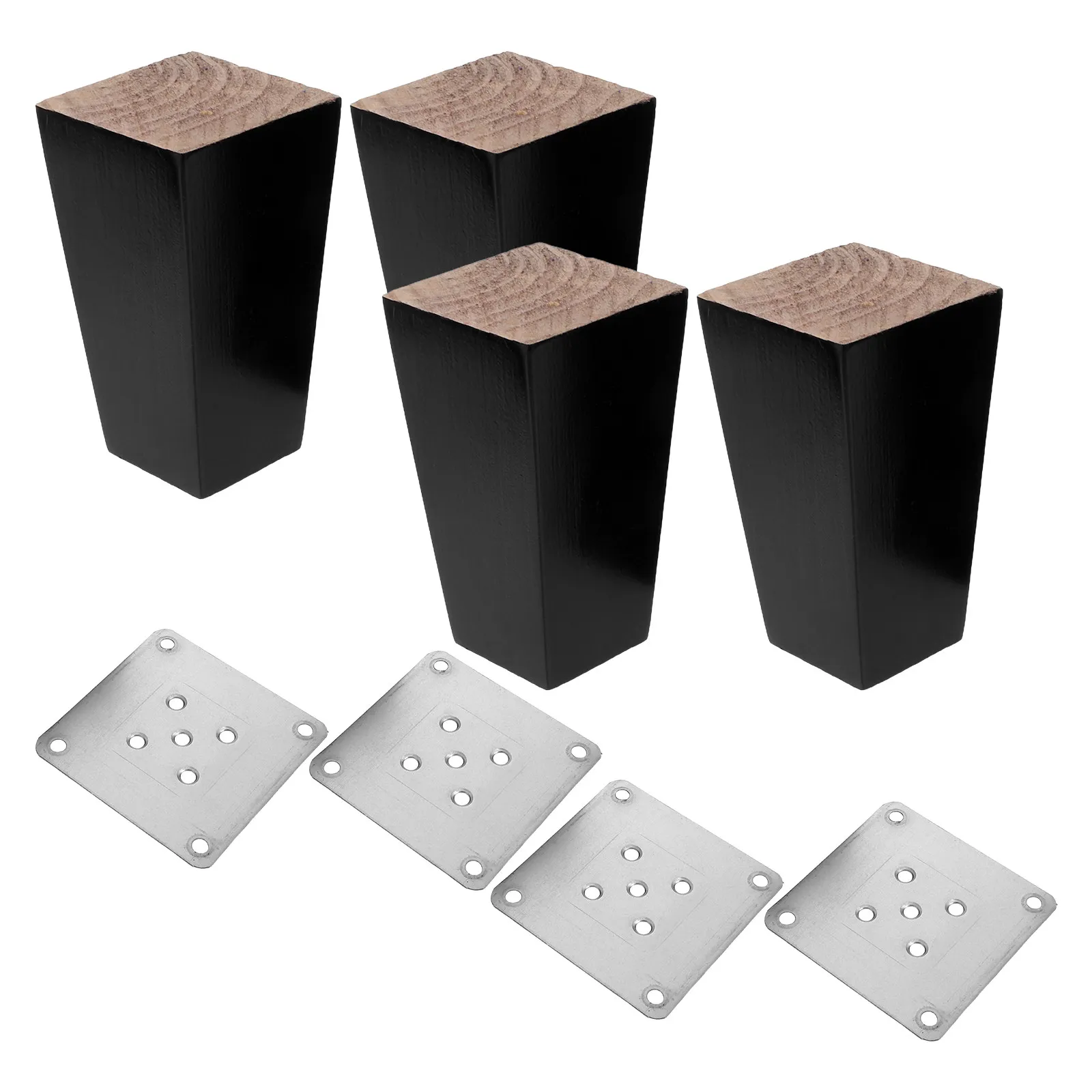 4pcs-solid-wood-sofa-legs-10cm-square-tapered-furniture-feet-replacement-for-couch-recliner-dresser-coffee-table-sideboard-chair