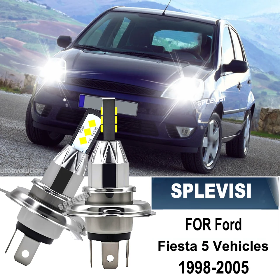 

H4 Brand New LED CSP Car Light 60W Headlamp Hi/Lo Front Luces For Ford Fiesta 5 Vehicles 2001 2002 2003 2004 2005 2006 2007 2008