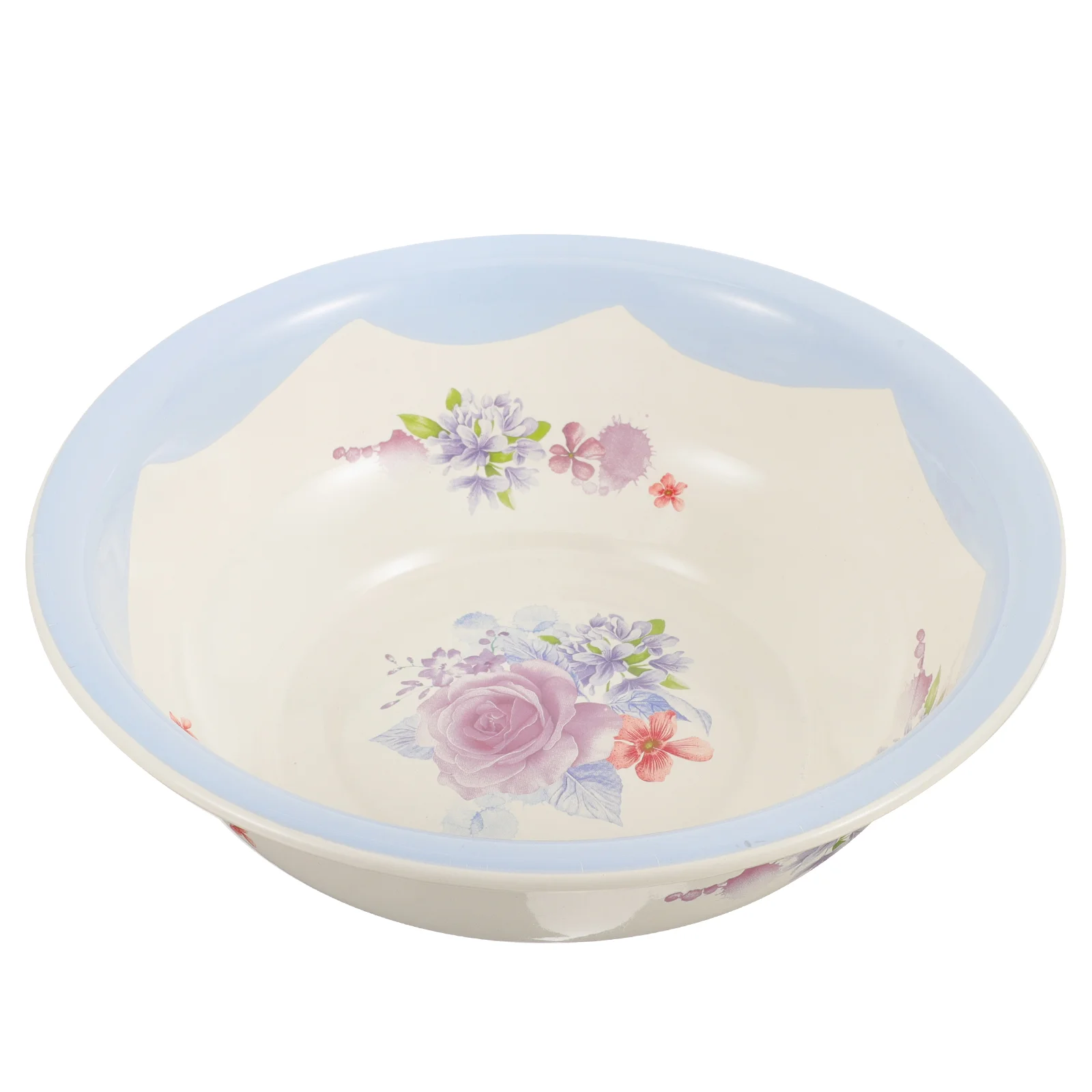 Lavabo per zuppa smaltato Lavanderia addensata Verdura (28 cm Blu Rosa extra spessa) Ciotola per impastare Impastare