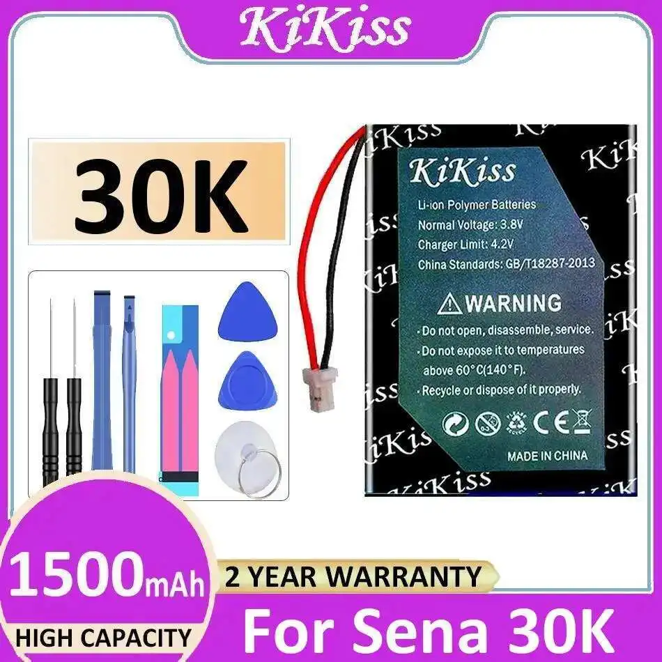 

For Sena 30K High Compatibility Motorcycle Bluetooth Communication System Battery 1500Mah High-Efficiency