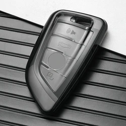 Bmw F20 G20 G30 X1 X3 X4 X5 G05 X6 X7 G11 F15 F16 G01 G02 F48 액세서리 홀더 쉘용 투명 Tpu 자동차 키 케이스 커버
