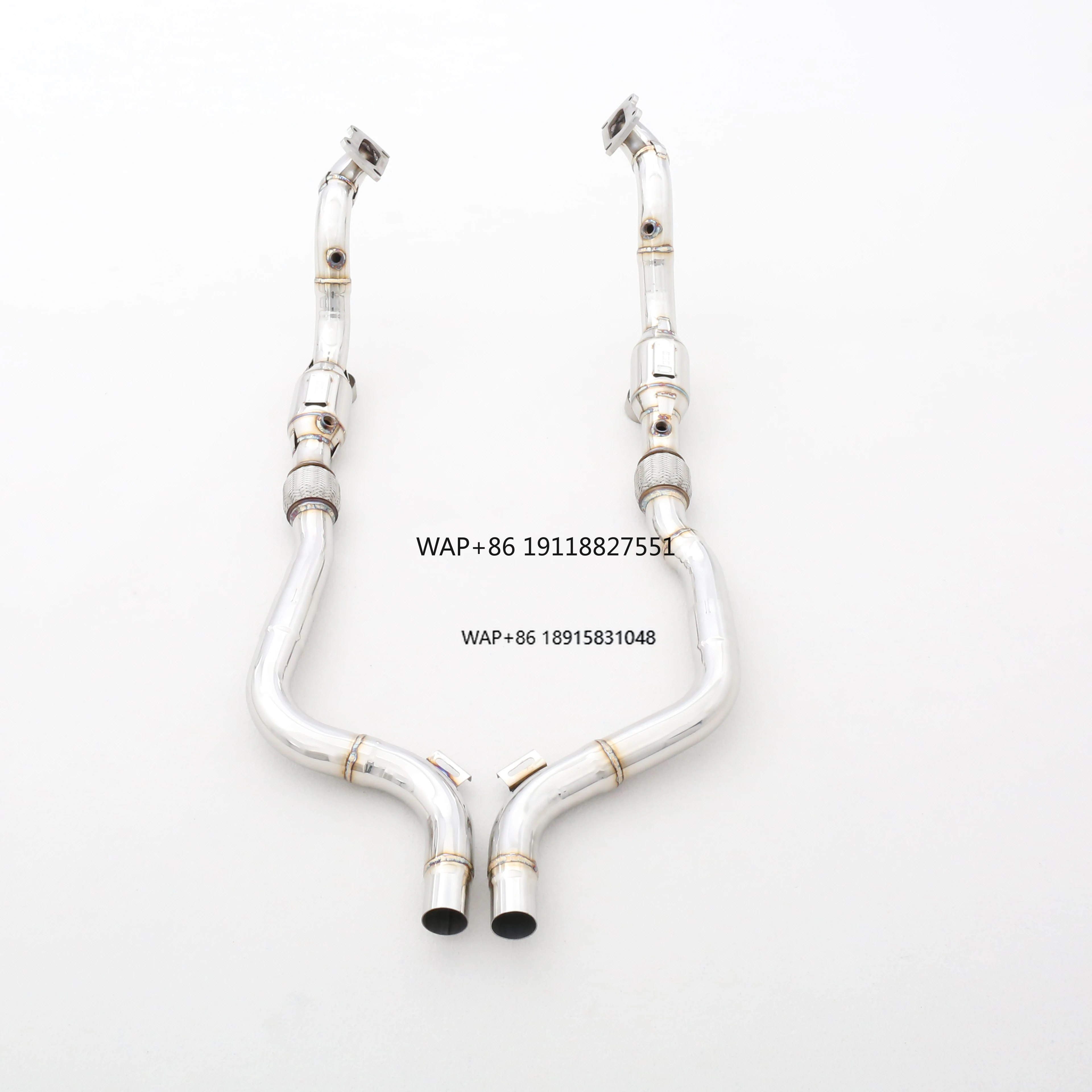 

Custom 304 Stainless Steel Race Catted Downpipe Heatshield for Performance Exhaust Pipes