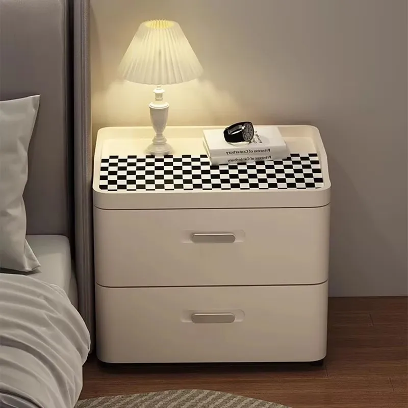

Kawaii Elegant Night Table Vintage Trendy Nordic Furniture Bedside Table Hidden Storage Storage Stolik Nocny Storage Furniture