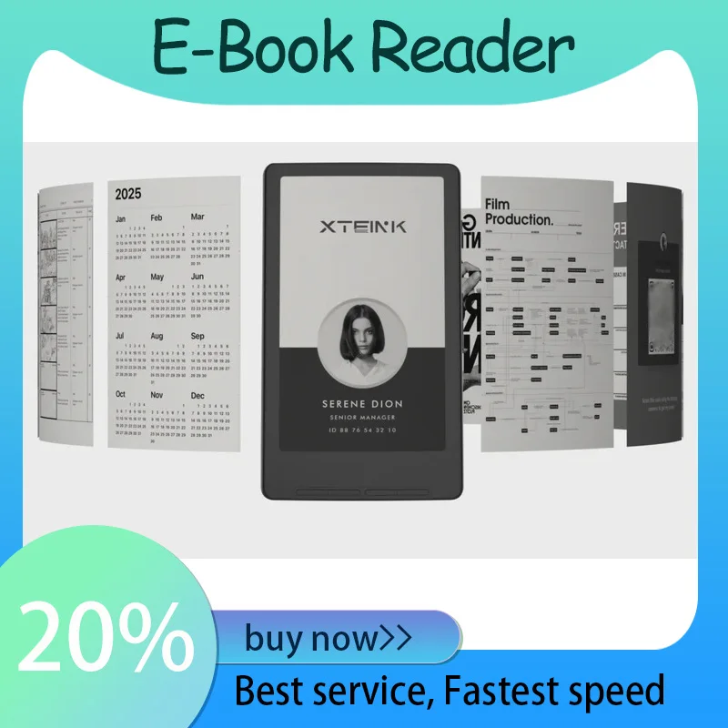 Nuevo lector de libros electrónicos XTEINK X4, pantalla de tinta magnética, ligero, 4,3 pulgadas, 220ppi, 650mAh, 32GB, lectores de libros electrónicos portátiles, regalo ultrafino