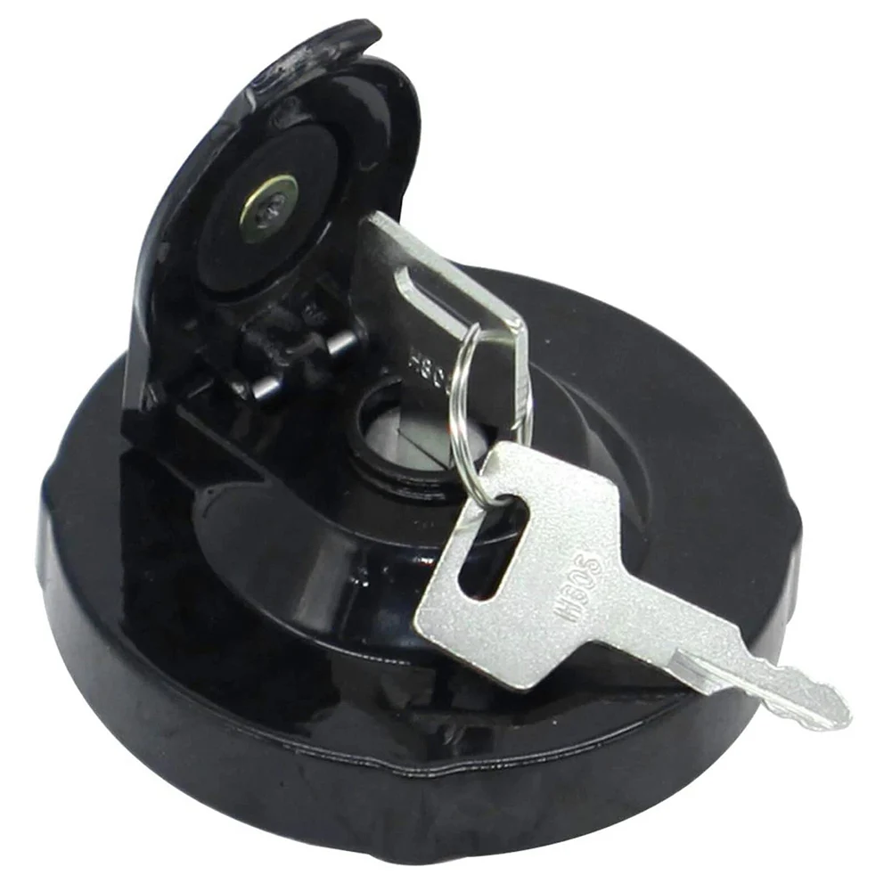 Keyed Lock Black Fuel Tank Cap Long-term Outdoor Use Standardized Fit For Construction Sites For Takeuchi TL120