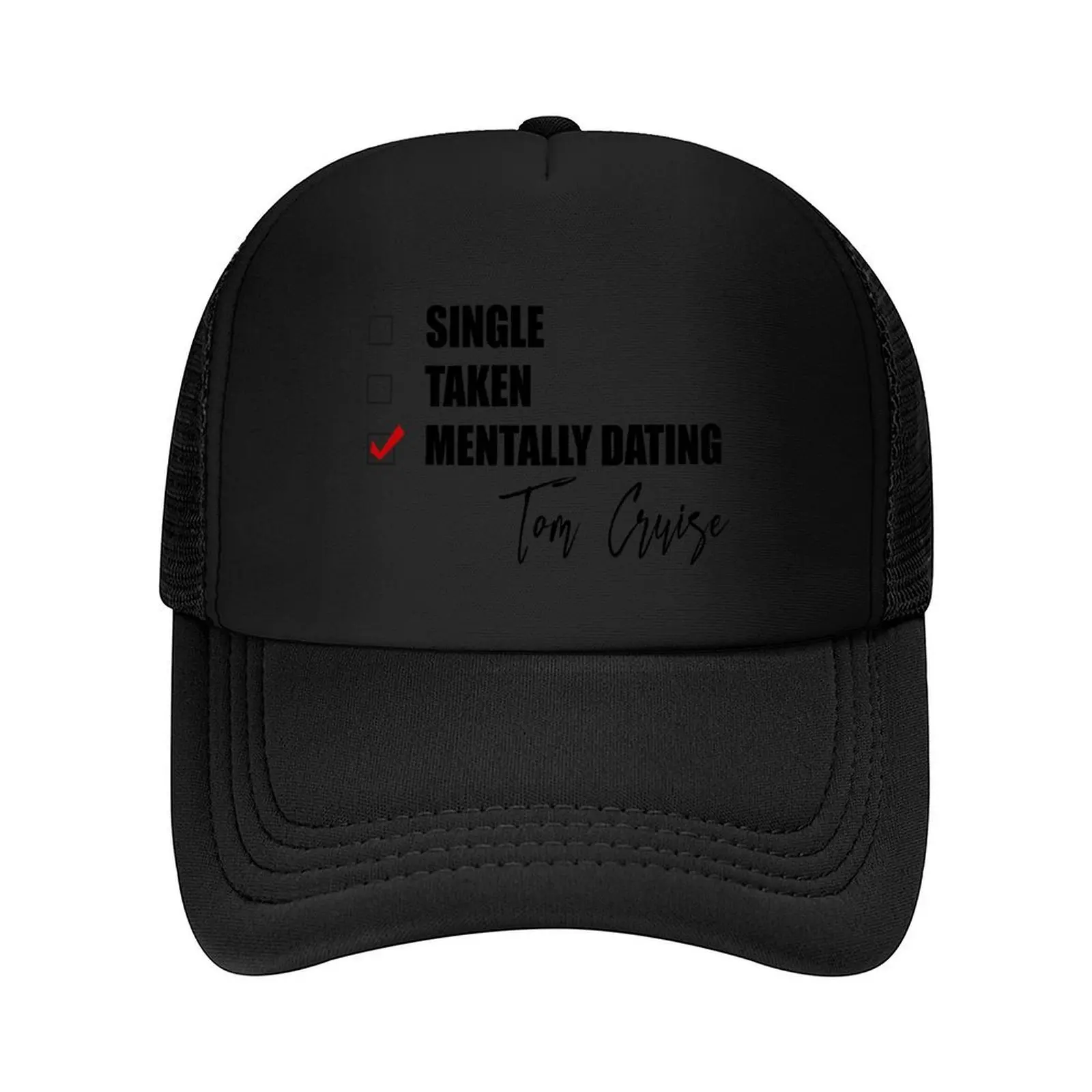 

Mentally Dating Tom Cruise Baseball Cap Cosplay Custom Cap fun hats hiking hat Man Women's