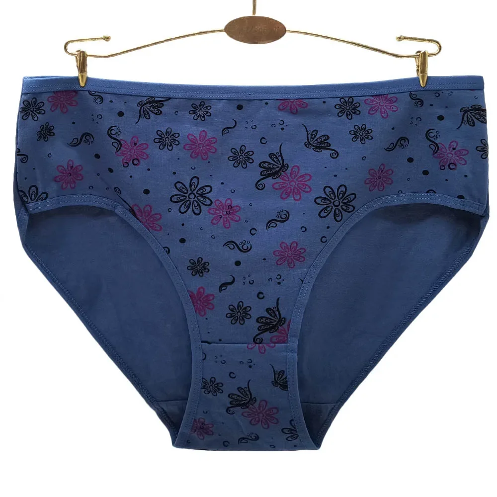 Women Underwear Cotton Briefs Plus Size Panties Woman Pants Lingerie Lady Knickers Girl Intimate 4XL 3XL 2XL 3 Pieces/Lot