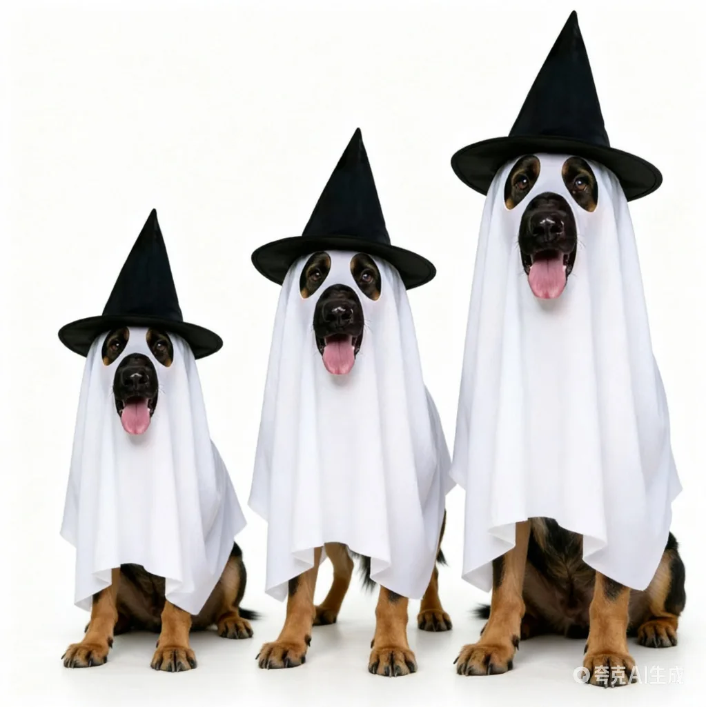 Halloween Carnival Party Props Dog Ghost Costume Pet Cos Cloak Witch Hat Cape Hat Candy Jar 3Pcs Set Dress Up Outfit Big Dog Set