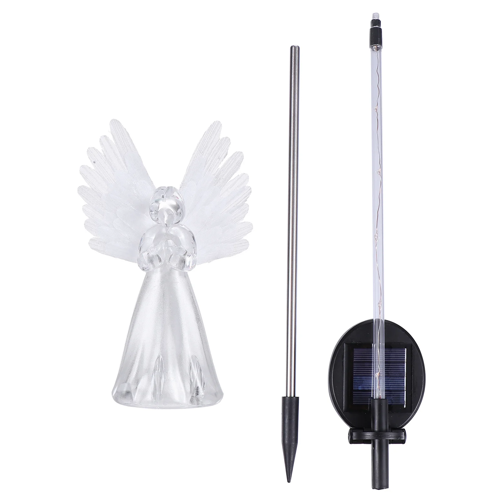 1 قطعة ضوء الملاك الشمسية في الهواء الطلق إضاءة مقاومة للماء مصباح الحديقة تعمل بالطاقة الشمسية مسار الحديقة ضوء توفير الطاقة إضاءة المناظر الطبيعية