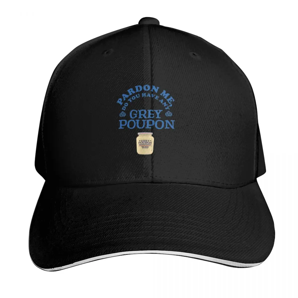 Pardon Me-(80s Grey Poupon Mustard) Gorra de béisbol, sombrero de verano, sombrero de playa, sombrero para el sol para niños, gorras para hombres y mujeres