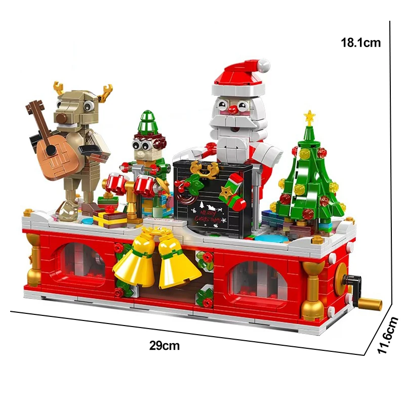 Vorm Koning 10162 Kerst Bouwblok De Kerstband Model Creatieve Montage Bakstenen Speelgoed Educatieve Kinderen Kerstcadeaus