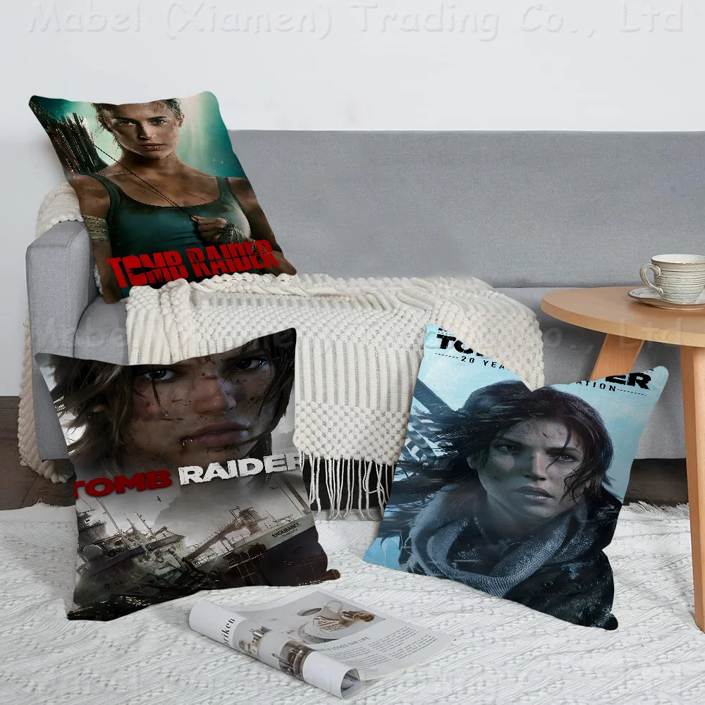 

Tomb Raider Cushion Cover Pillowcase Upholstery Sofa Throw Pillow Home Decor Pillowcas