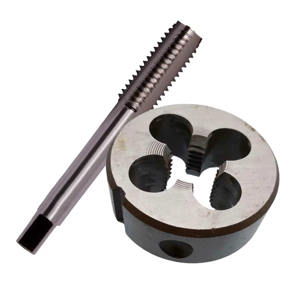 Die Professional Quality M13 x 125mm Right Hand Direction Tap and Die Set for Metalworking with HSS M2 Material