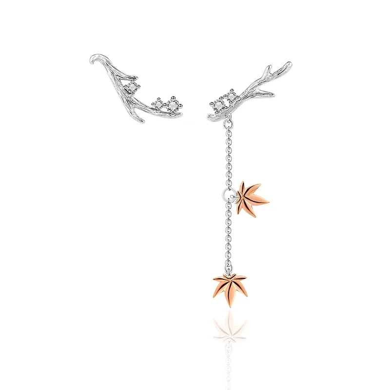 Thaya Original Design 100% Sterling Silver Women Earring Elegant Fashion Stud Earrings For Women Girls Elegant Fine Jewelry Gift