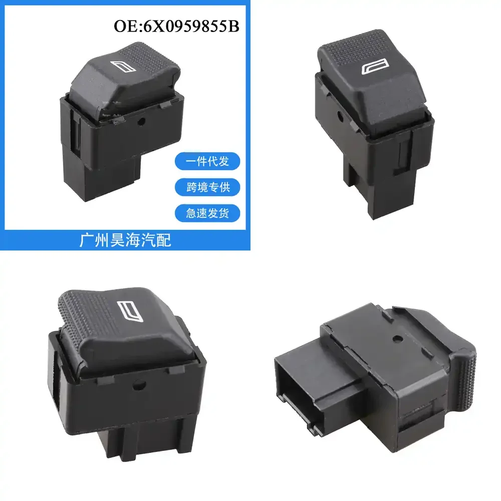 

6X0959855B for Volkswagen Polo Power Window Switch Single Glass Lifter Button Control Switch Car Accessories Auto Parts