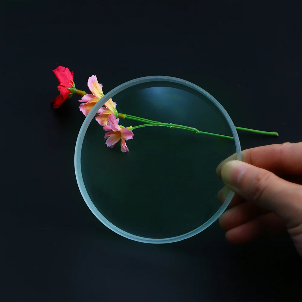 2Pcs Professional Labs Double Concave Optical Lens Glass Lens 300mm Focal Length(Transparent, Diameter 10cm Focal Length 300mm)