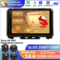 Android 14 Car Radio For Suzuki Jimny JB64 JB74 2018 2019 2020 GPS 5G WIFI Wireless Carplay Auto Head Unit DVD Viedo Player BT