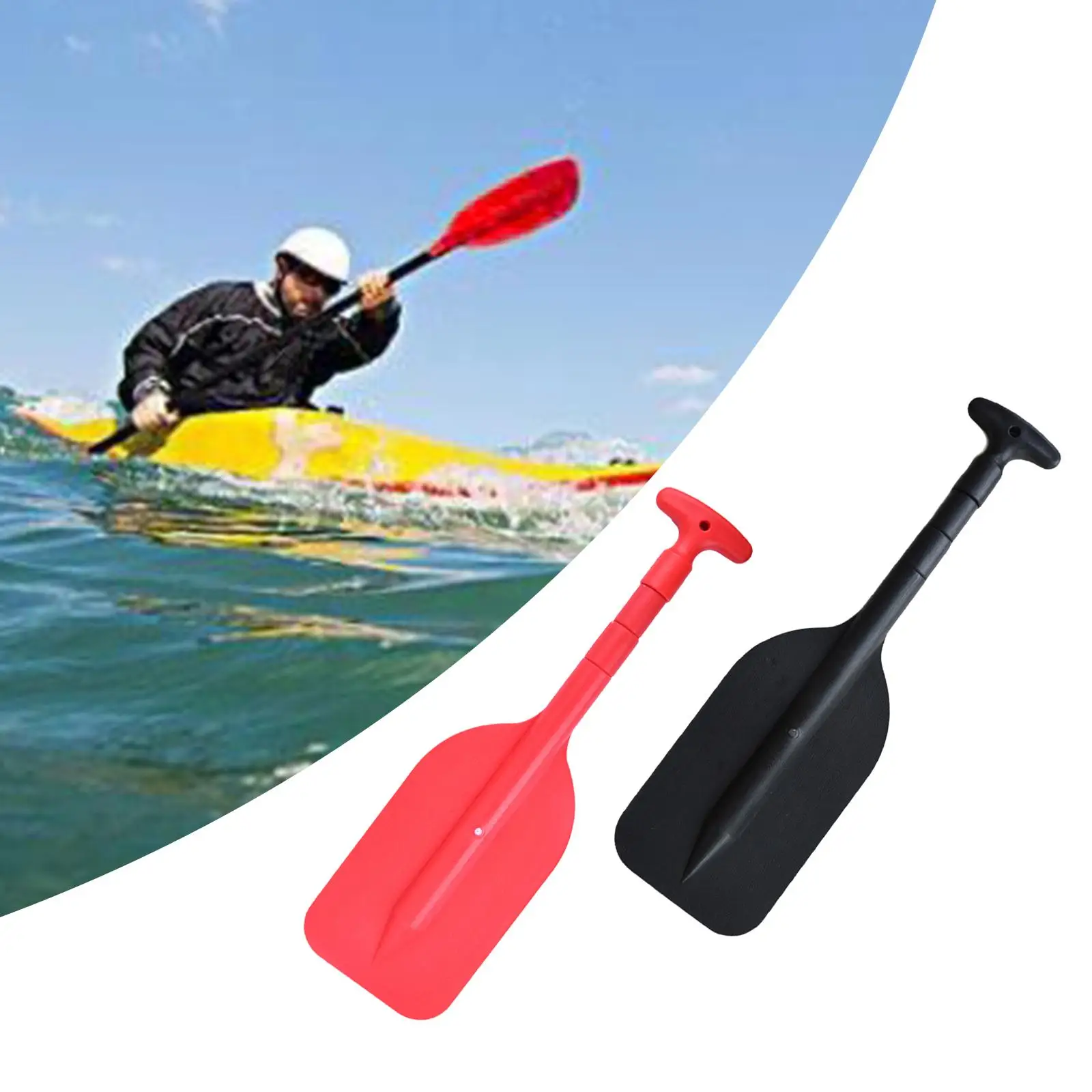 MIni Kayak plegable para niños, remo de seguridad, barco marino, accesorios ajustables de emergencia, velero inflable