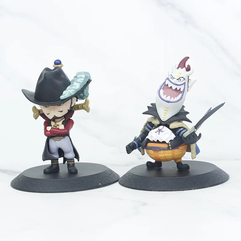 Colección de figuras de una pieza de color aleatorio, 1 unidad: Top War Saga, los siete señores de la guerra del mar, decoración de pastel, caja ciega de juguete