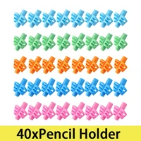 40 Piezas de Soportes para Lápices de Escritura para Niños, para que los Niños Aprendan a Practicar, con Agarre de Silicona y Ortesis de Postura para Estudiantes
