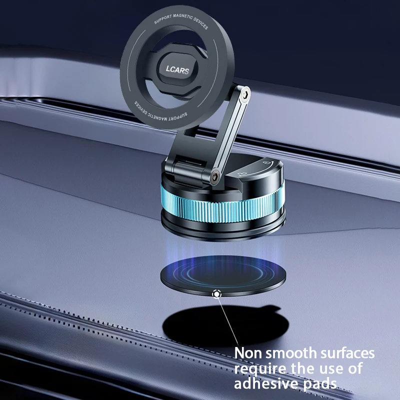 강력한 자석 자동차 용 휴대 전화 마운트 확장 가능한 접이식 회전 미끄럼 방지 흡입 컵 다목적 안정적인 인테리어 홀더