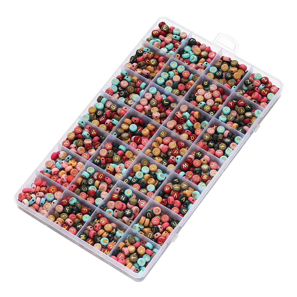 

1 коробка, 28 сеток, акриловые бусины с буквами, смешанные эластичные шнуры, аксессуары для ручной работы, наборы для изготовления ювелирных изделий «сделай сам», именные браслеты, ожерелье