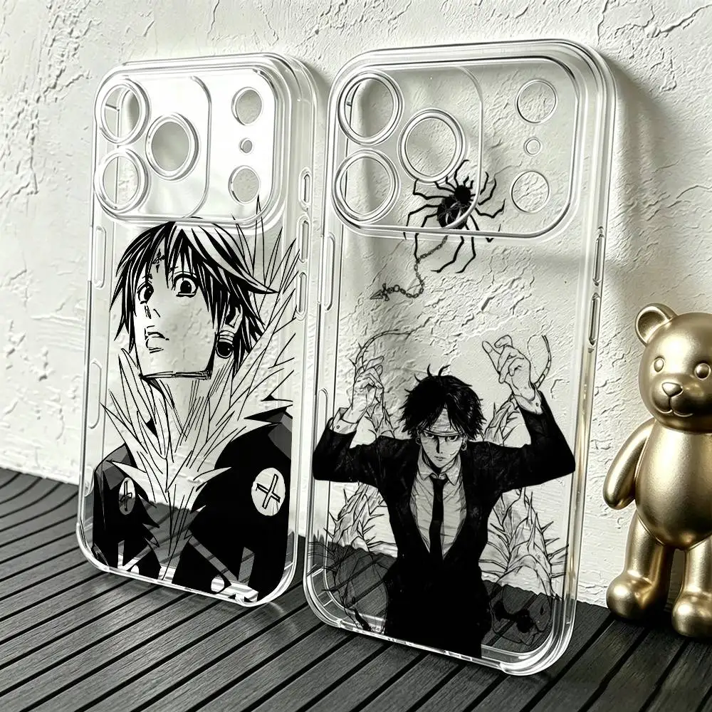 H-Hunter Chrollo L-Lucilfer  Phone Case Transparent Silicone Soft For iPhone 17 16 15 14 13 12 11 Mini Pro Max Plus