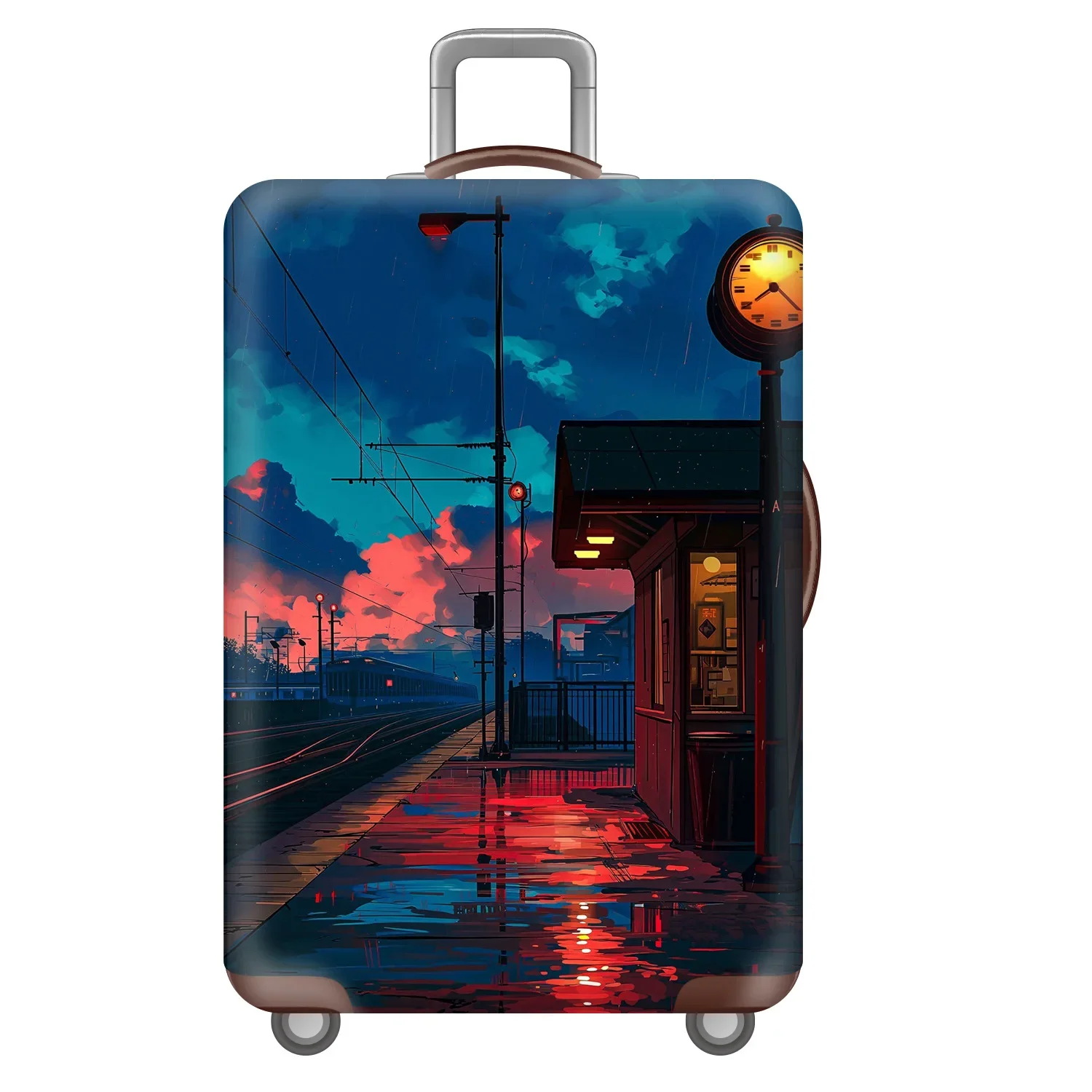 

Premium Protective Elastic Suitcase Cover Anti-Scratch Durable Dustproof Luggage Sleeve Practical Travel Accessory Air Travel
