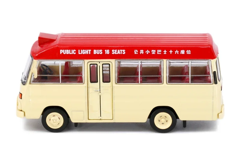 Tiny 1:76  Rosa Red Mini Bus 16-Seat Jordan Road 7-11 Diecast Model Car