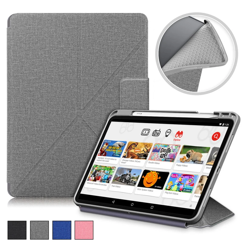 

Soft Fabric Tablet For Funda iPad Pro 11 2018 Case With Pencil Holder TPU Back Stand Smart Folio Cover For iPad Pro 11 Case 2018