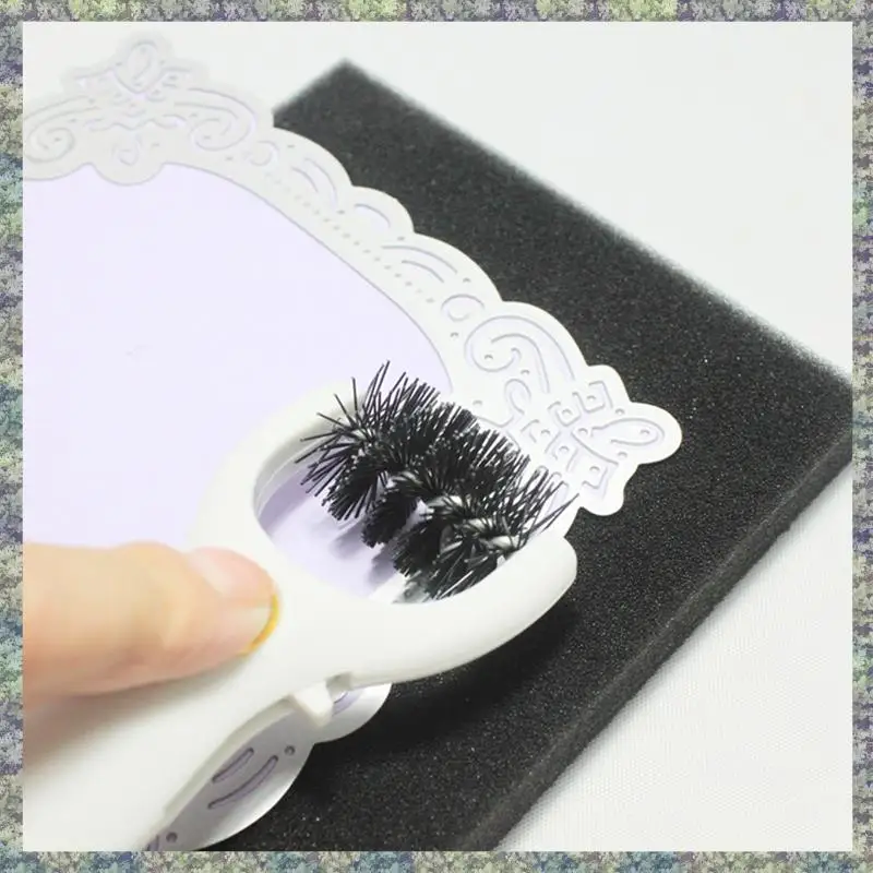 WON 3 In 1 Die Brush Piercer Scraper With Foam Pad For Removing Excess Paper From Dies Weeding Tools Die Cutting Tools Kit