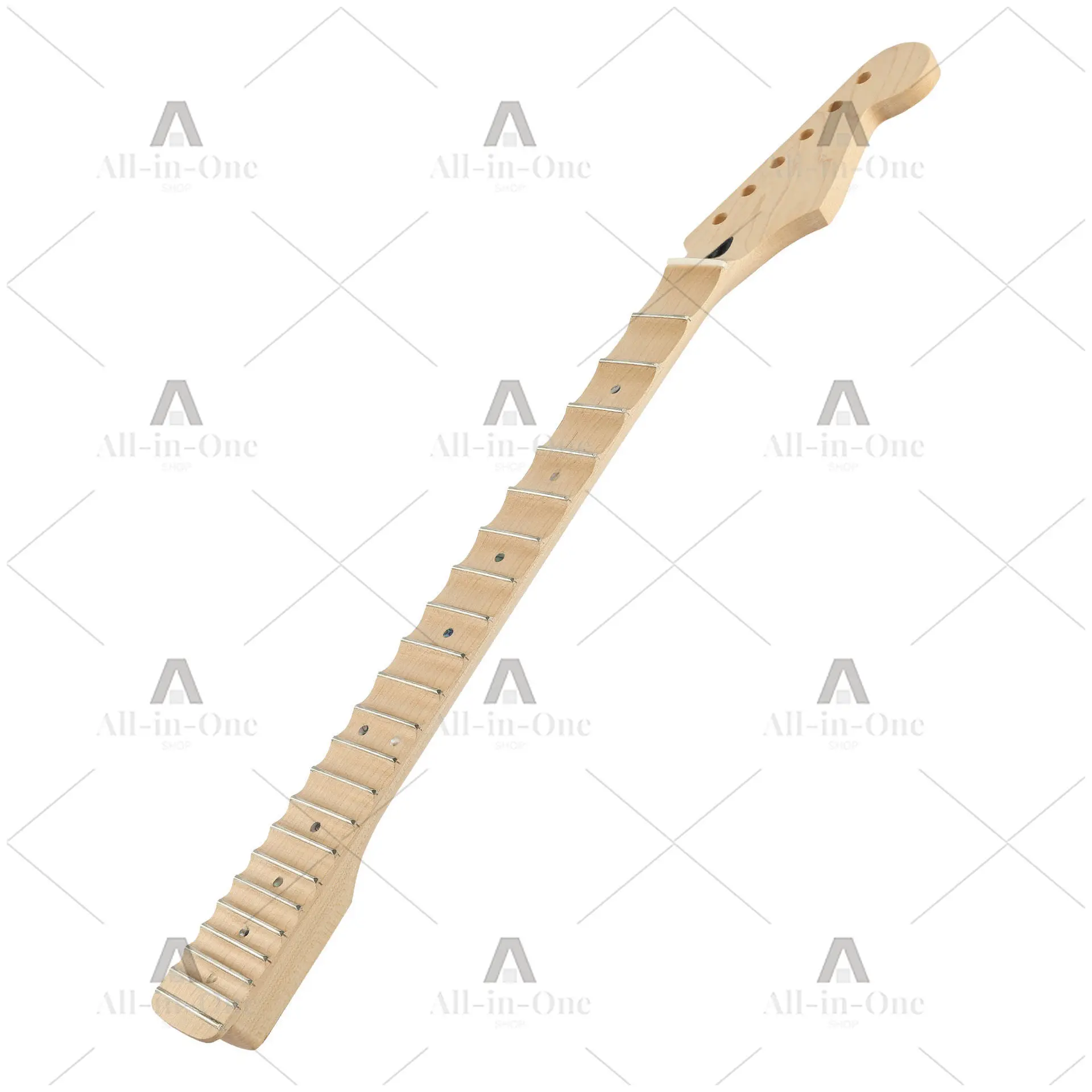For 22 Frets Double Locking Electric Guitar Neck Maple Gloss Guitar Handle DIY Replacement Parts