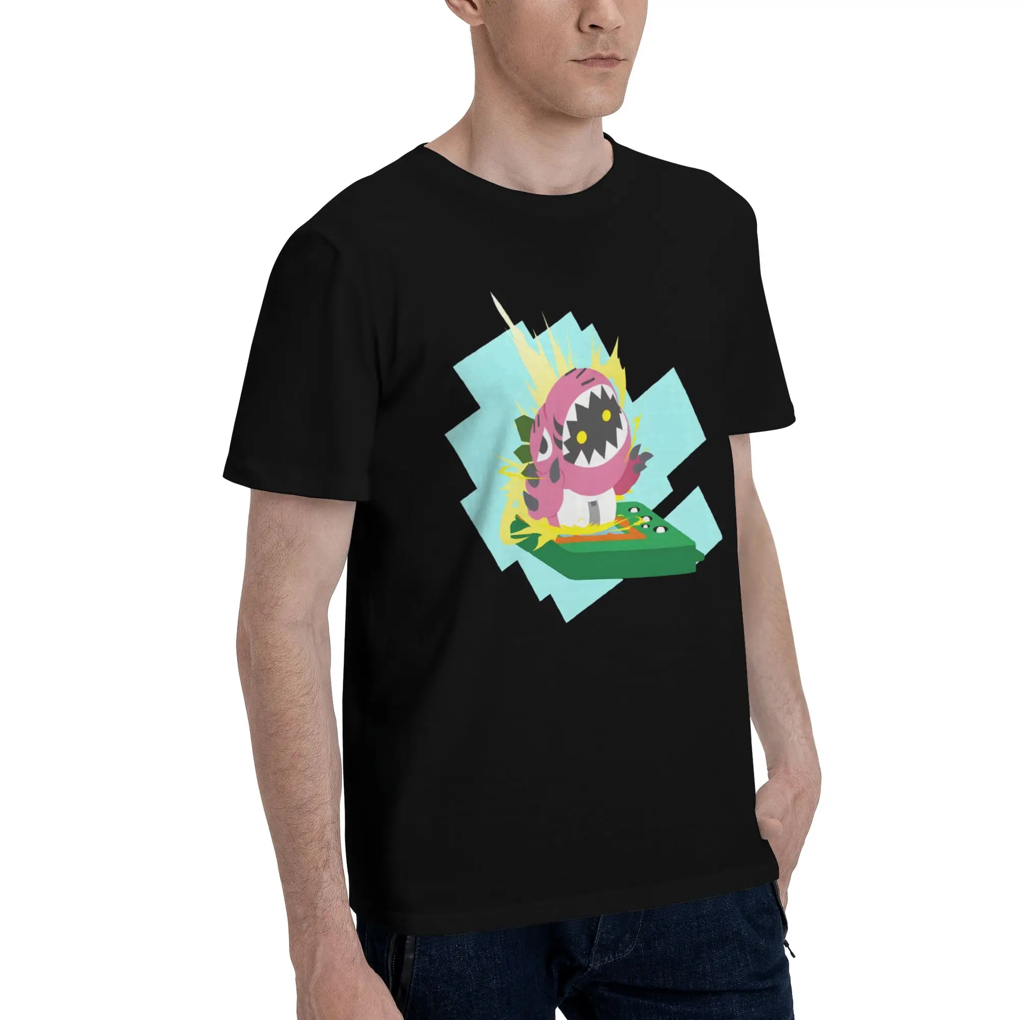 Digimon 11 Funny 100% Cotton T-Shirt Bandai Tees Tops For Men