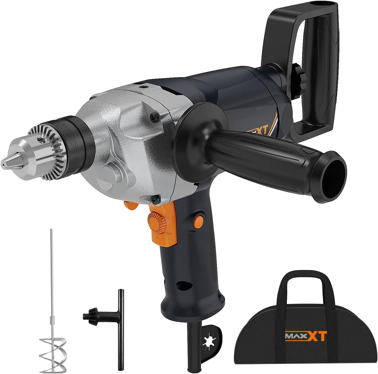 ll Mixer Set With Spade Handle 1/2 Inch Electric Corded Mixing Drill Machine 9A Motor Concrete Mud Mixer