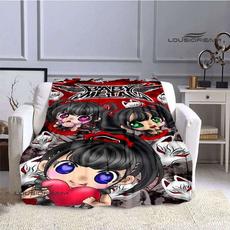 Coperta combinata Babymetal Moda calda bella coperta in flanella morbida e confortevole coperta da viaggio per la casa regalo di compleanno