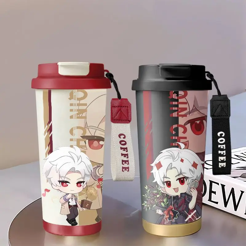 

Аниме-игра 2021, Love and Deepspace Cos Sylus, унисекс, милый и портативный двойной напиток, изолированная и охлажденная чашка, подарок на день рождения