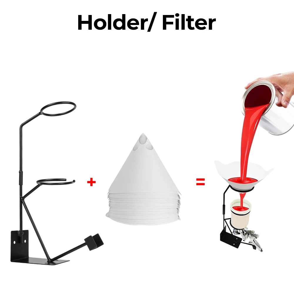 Steel Storage Rack Spray Gun Accessories Household Car Paint Sprayer Stand Bracket Paper Funnel Rack Spray Gun Holder