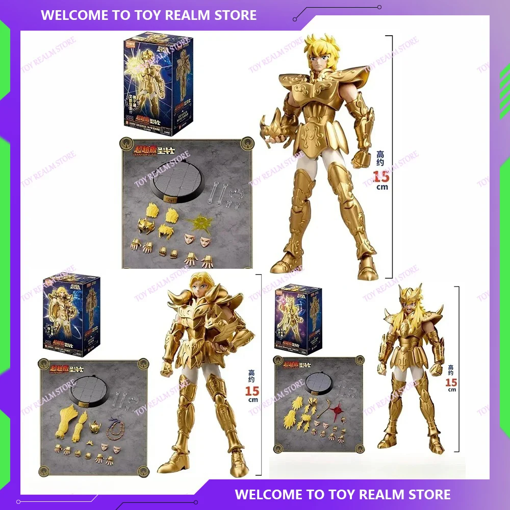 Original New BLOKEES Saint Seiya CHAMPION CLASS Aries Mu Leo Aiolia Scorpius Milo Assembled Action Figure Anime Toys Kids Gift