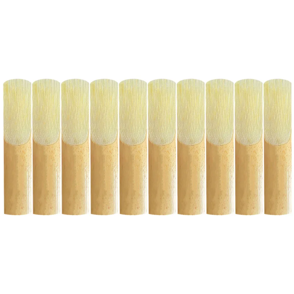 

10pcs Saxophone Clarinet Reeds 2.5 Musical Instrument Parts Replacement Accessories Lightweight Durable Professional