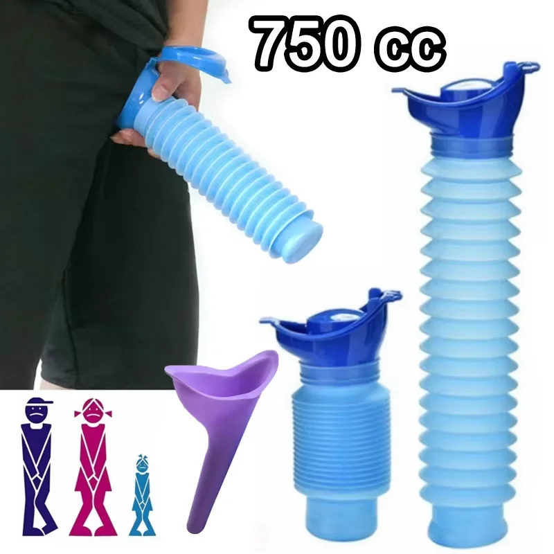 750ml Portable Adult Urinal Car Urination Pee Soft Toilet Outdoor Camping High Quality Travel Urine Toilet Urinal for Men Female