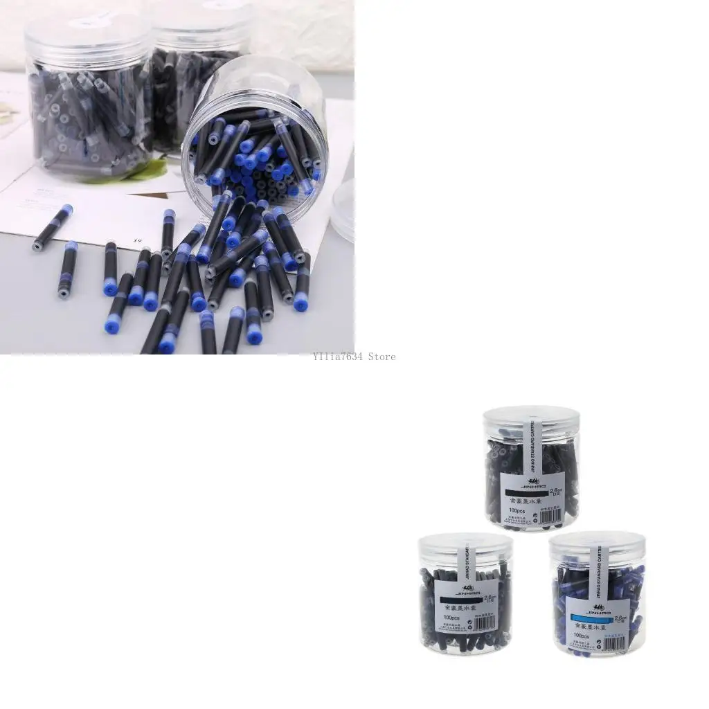 

Fountain Pen Refill Cartridge 2.6mm Diameter Black Blue OR Black Blue