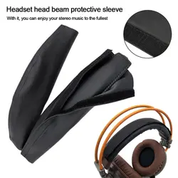 PU Leather Headset Earmuff Cover Universal Soft Headphone Headband Pad Replacement Headset Pads Headphone