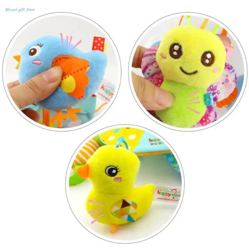 Baby Improve Intelligence Inside Cartoon Shaped Hanging Cotton Toy