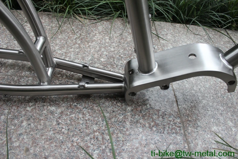 Titanium Big Bike Frame MTB With G510 Bafang Motor Or Pinion Gear Box Design