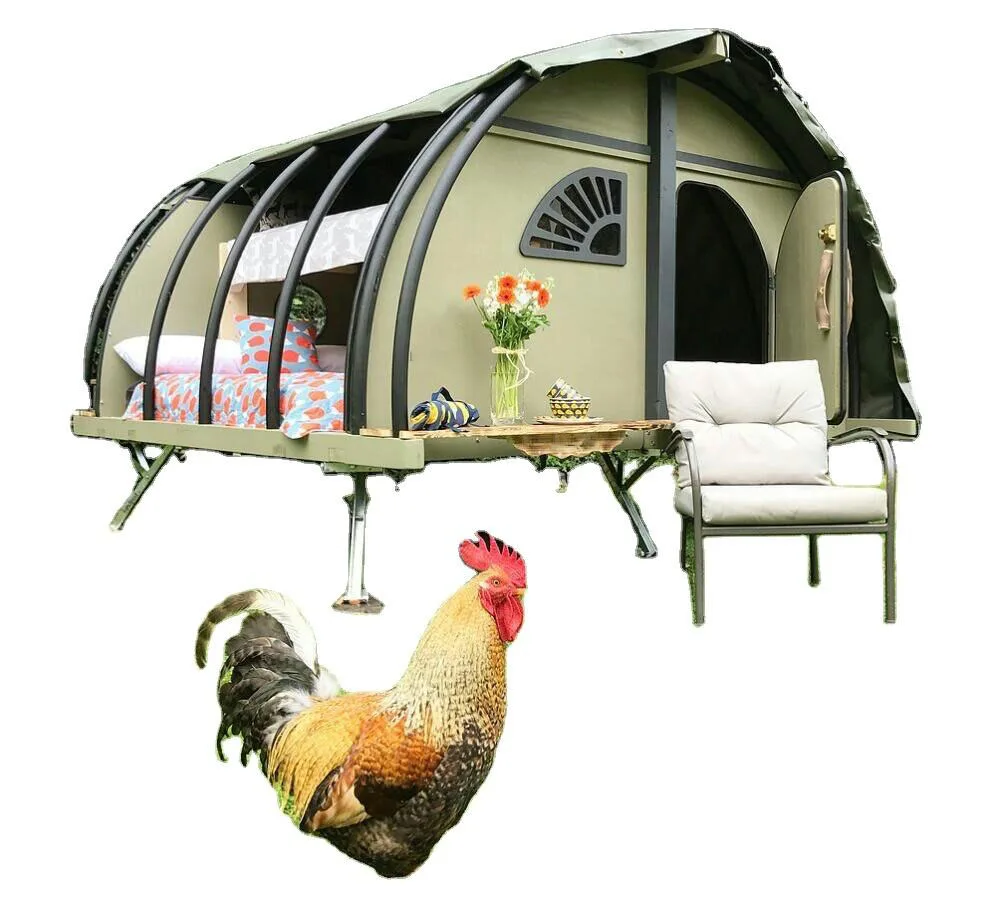 

Large Space Canvas Family Camping Safari Resort Durable Cribs Hotel Tent