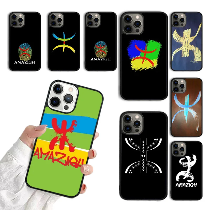 Amazigh Symbol Berber Academy Phone Case For iPhone 15 16 11 12 13 14 Pro Max Mini Cover For iPhone Max 7 8 Plus Fundas